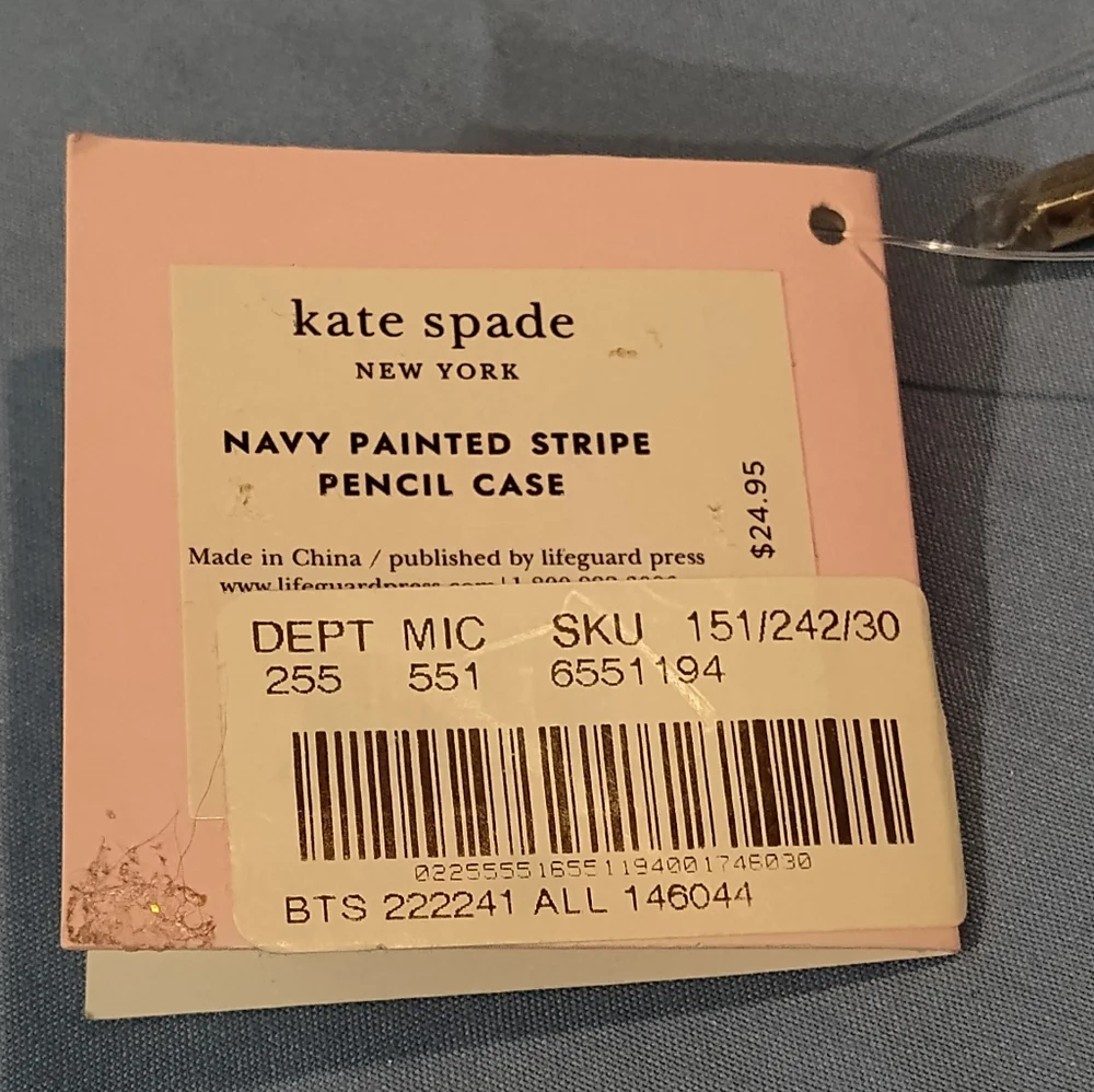 NWT! KATE SPADE Pencil Case With Supplies